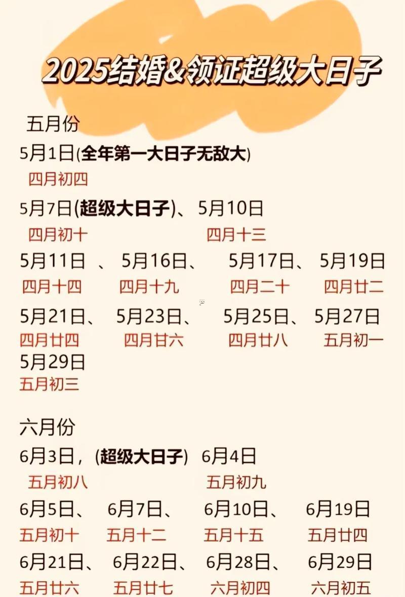 2025年11月領(lǐng)證吉日一覽