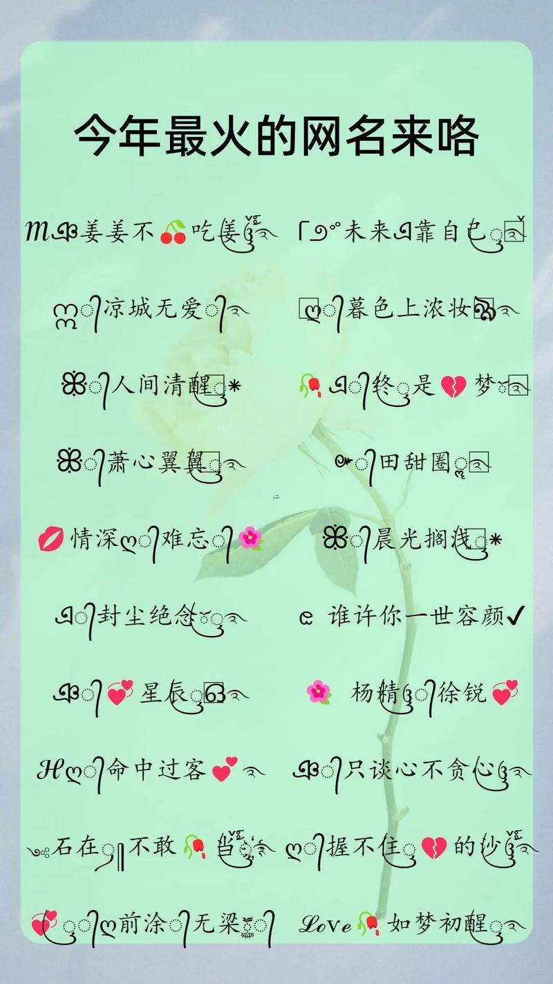 最潮得網(wǎng)名