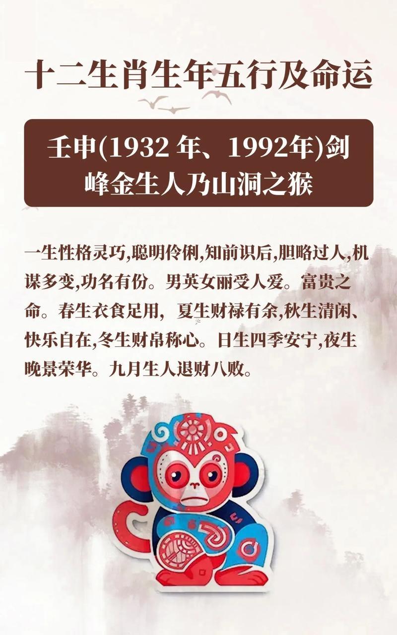 屬猴1992年出生的命運(yùn)