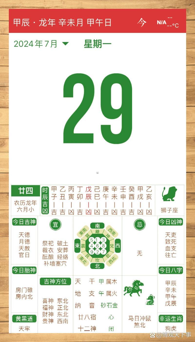 7月29黃道吉日嗎