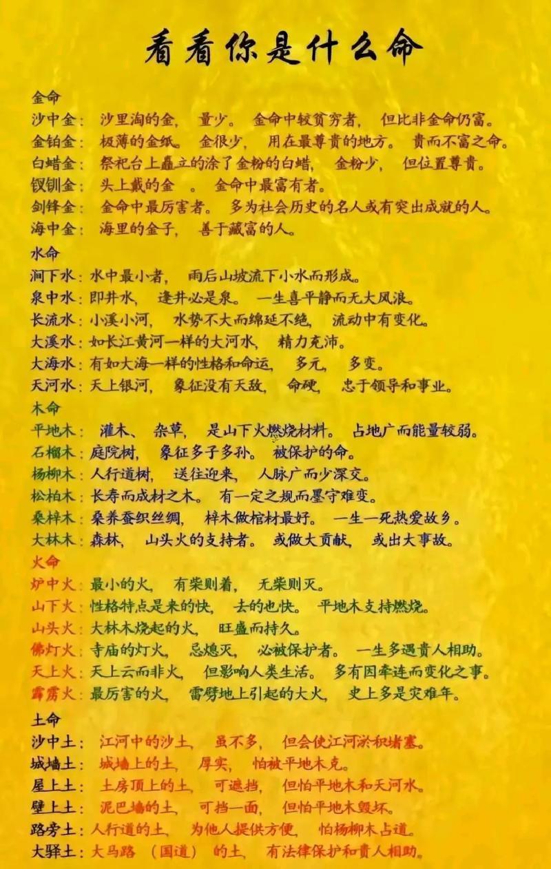 怎么看八字屬于何事命