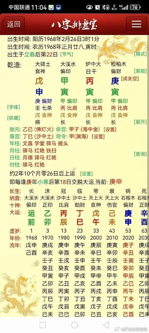 夫妻的生辰八字