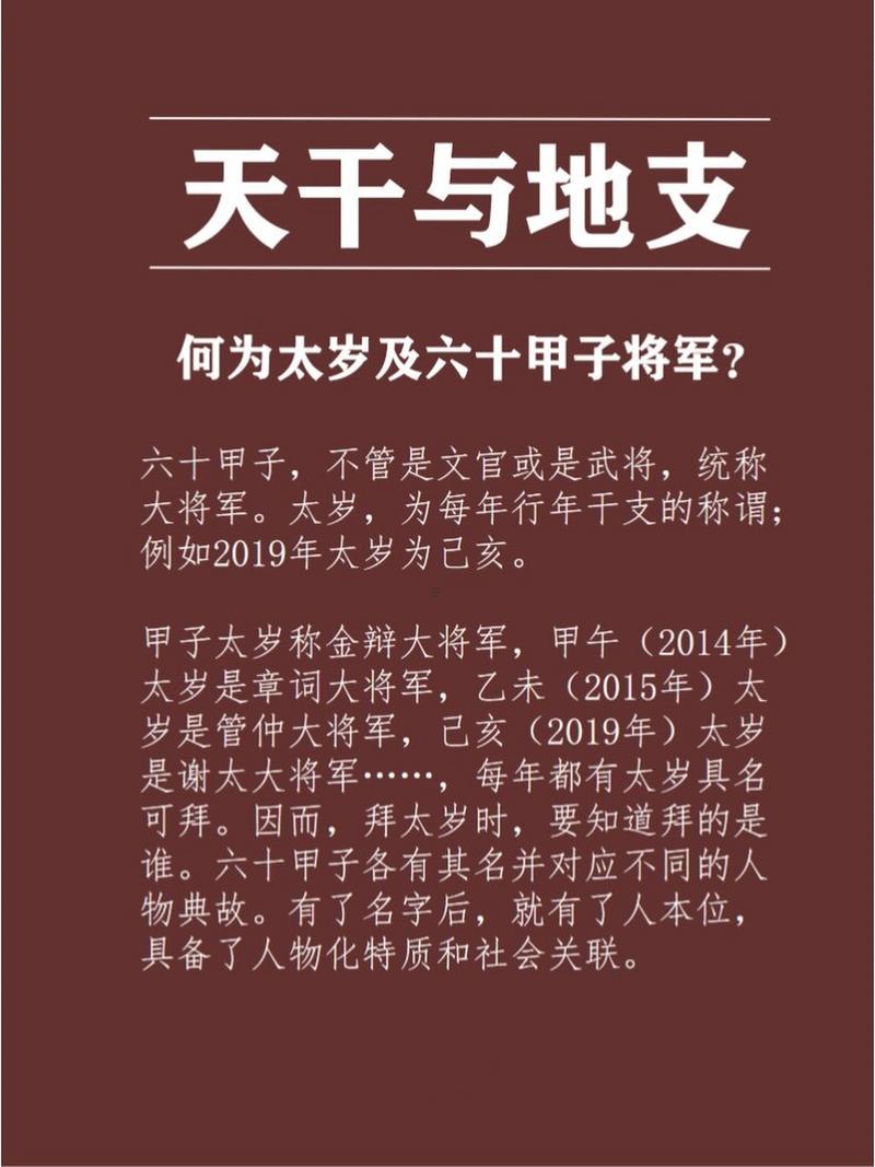 每年太歲的名字
