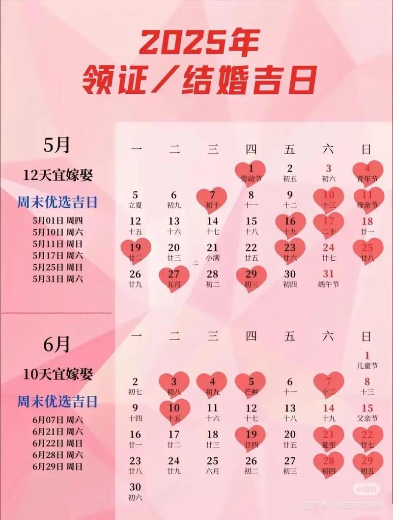 2025年12月結(jié)婚好日子