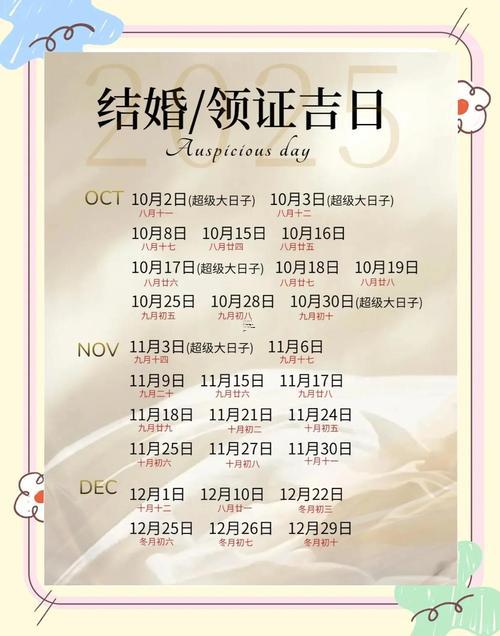 2025年8月男女見面吉日
