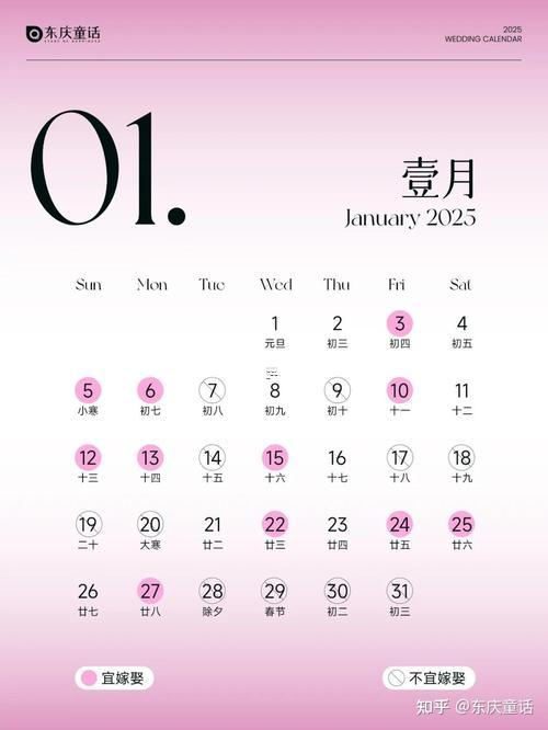 2025年日歷8月的吉日
