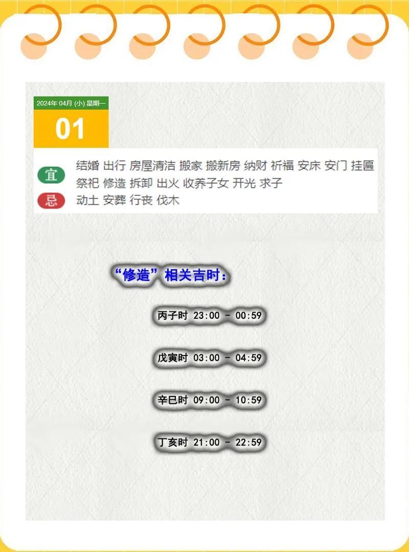 4月份適合開張的吉日