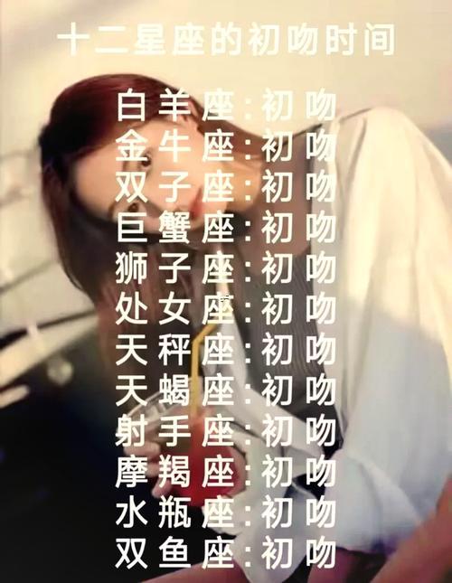 十二星座初吻年齡