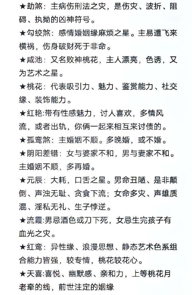 算命術(shù)語命犯