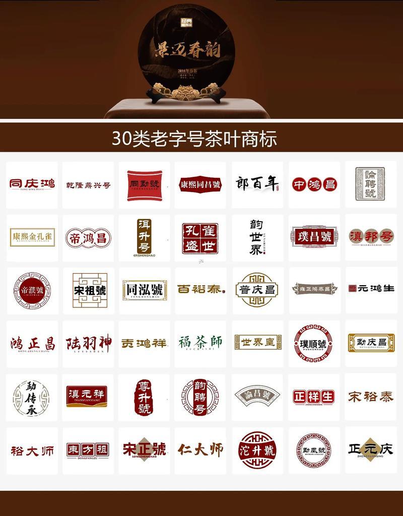 適合茶葉的商標名
