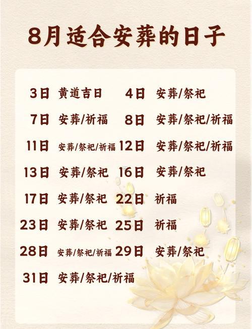 2025年8月掃墓吉日