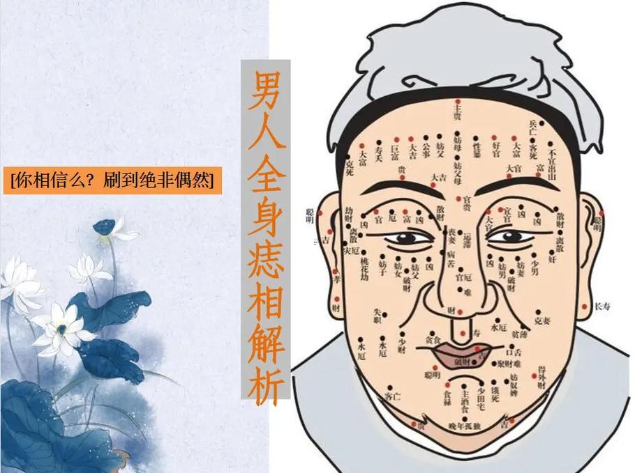 痦子位置解說圖