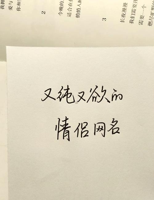 好聽(tīng)的情侶網(wǎng)名大全