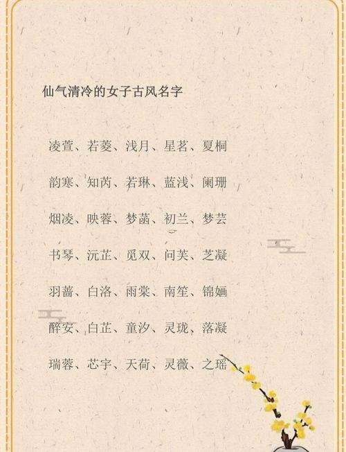 冷姓女孩名字