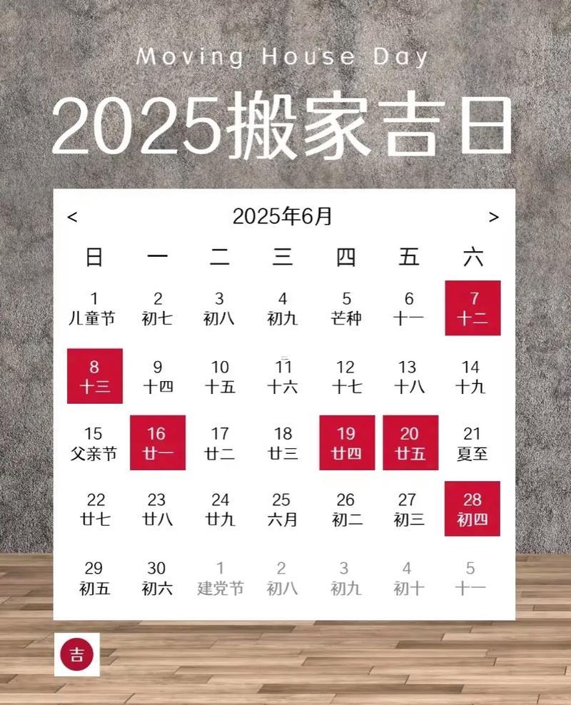 2026年5月搬家的黃道吉日