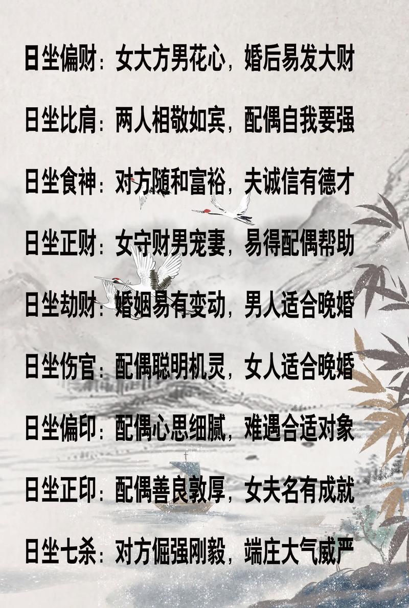 婚姻八字
