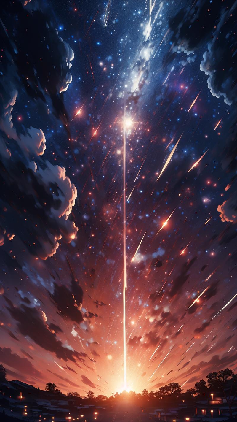 夢到流星雨