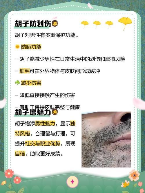 下巴長胡子