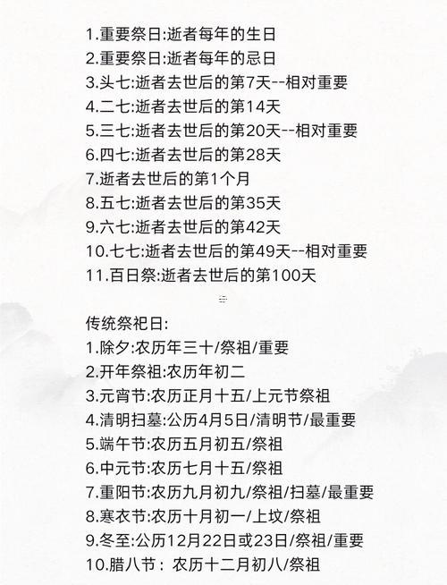 一月份或二月份祭祀吉日
