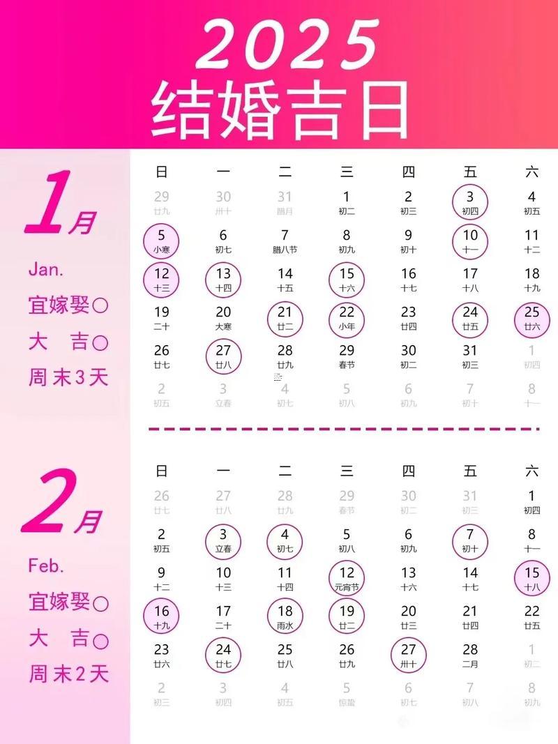 老黃歷2025年10月結婚吉日