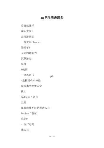 最帥得qq昵稱
