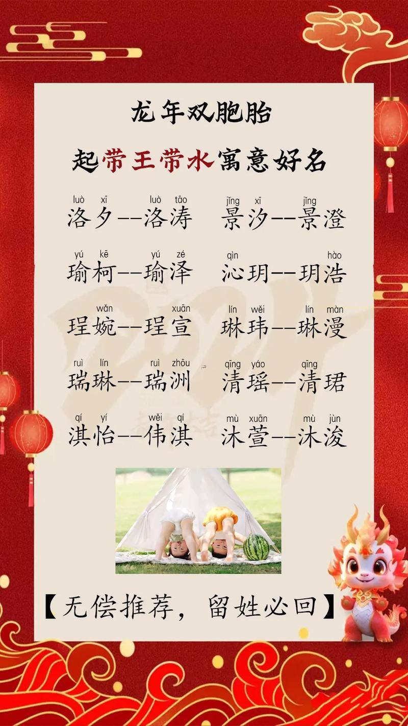 雙胞胎姐妹起名