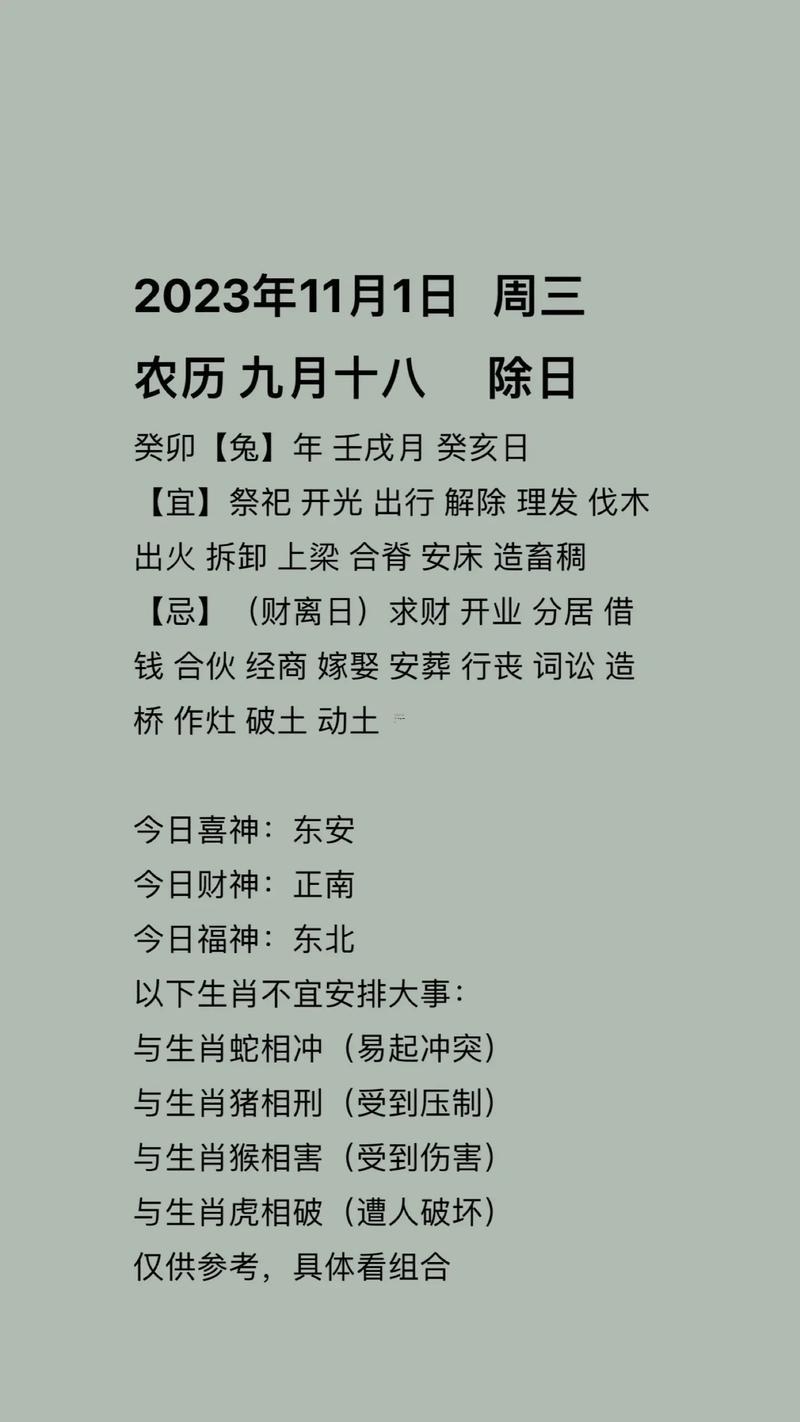2026年11月作灶吉日一覽表