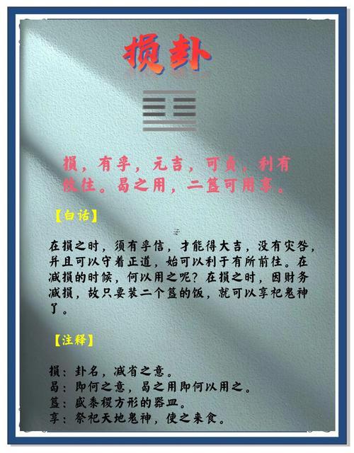 周易山澤損卦詳解